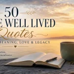 A Life Well Lived Quotes