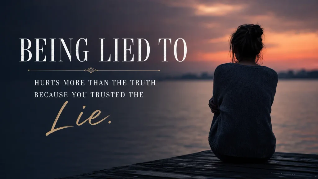 Being Lied To Quotes