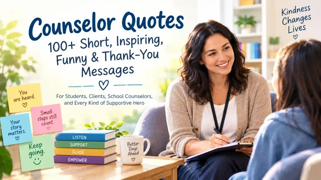 Counselor Quotes: 100+ Short, Inspiring, Funny & Thank-You Messages
