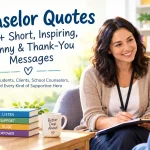 Counselor Quotes: 100+ Short, Inspiring, Funny & Thank-You Messages