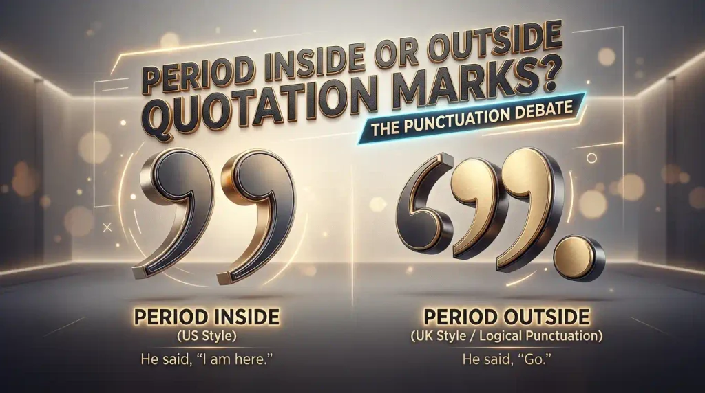Does a Period Go Inside Quotes