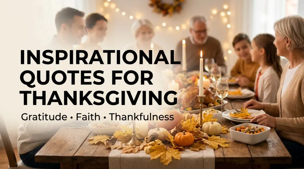 Inspirational Quotes for Thanksgiving