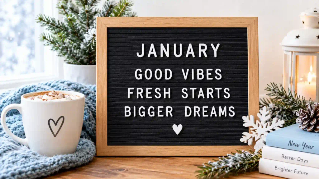 January Letter Board Quotes