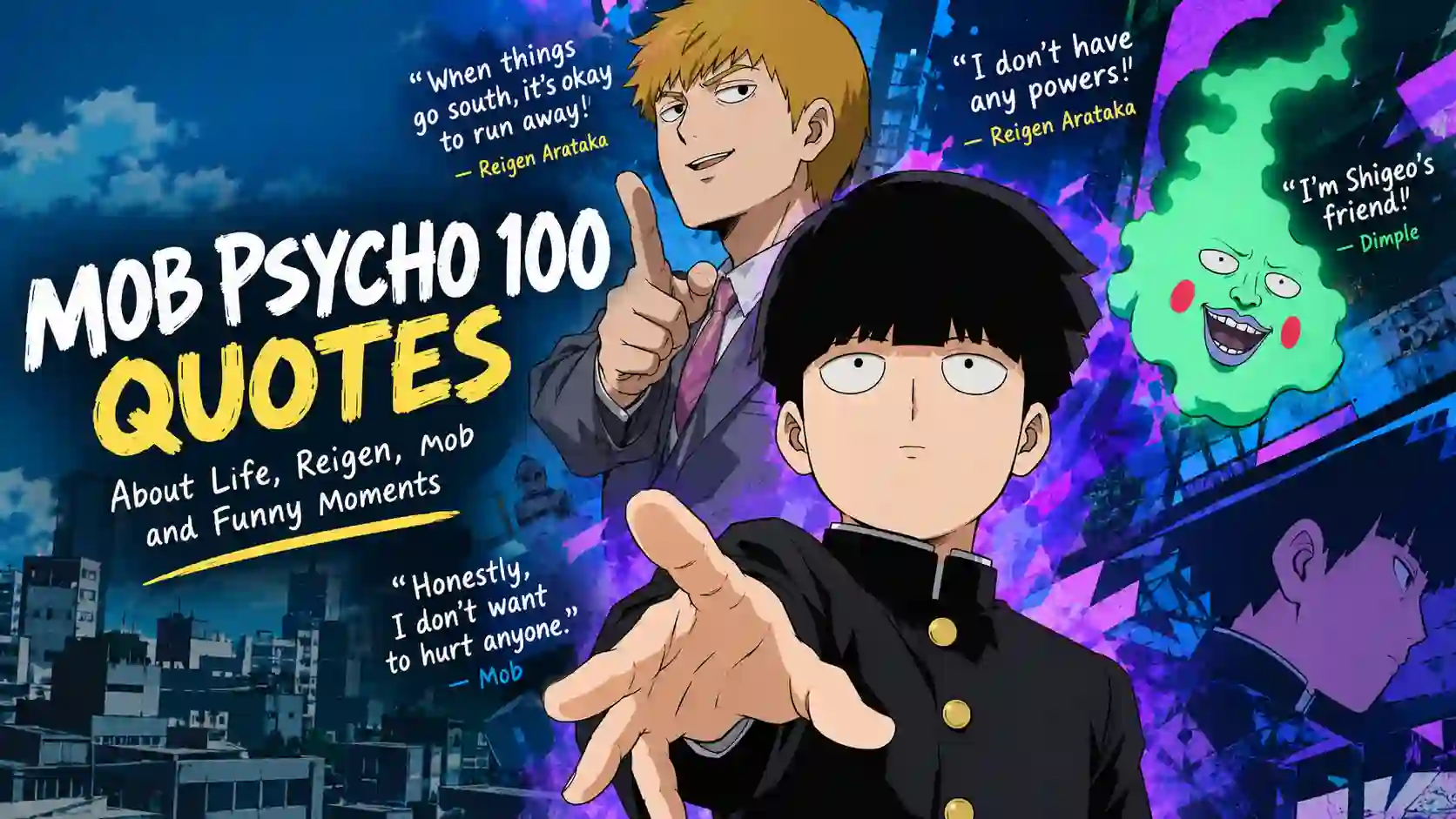 Mob Psycho 100 Quotes